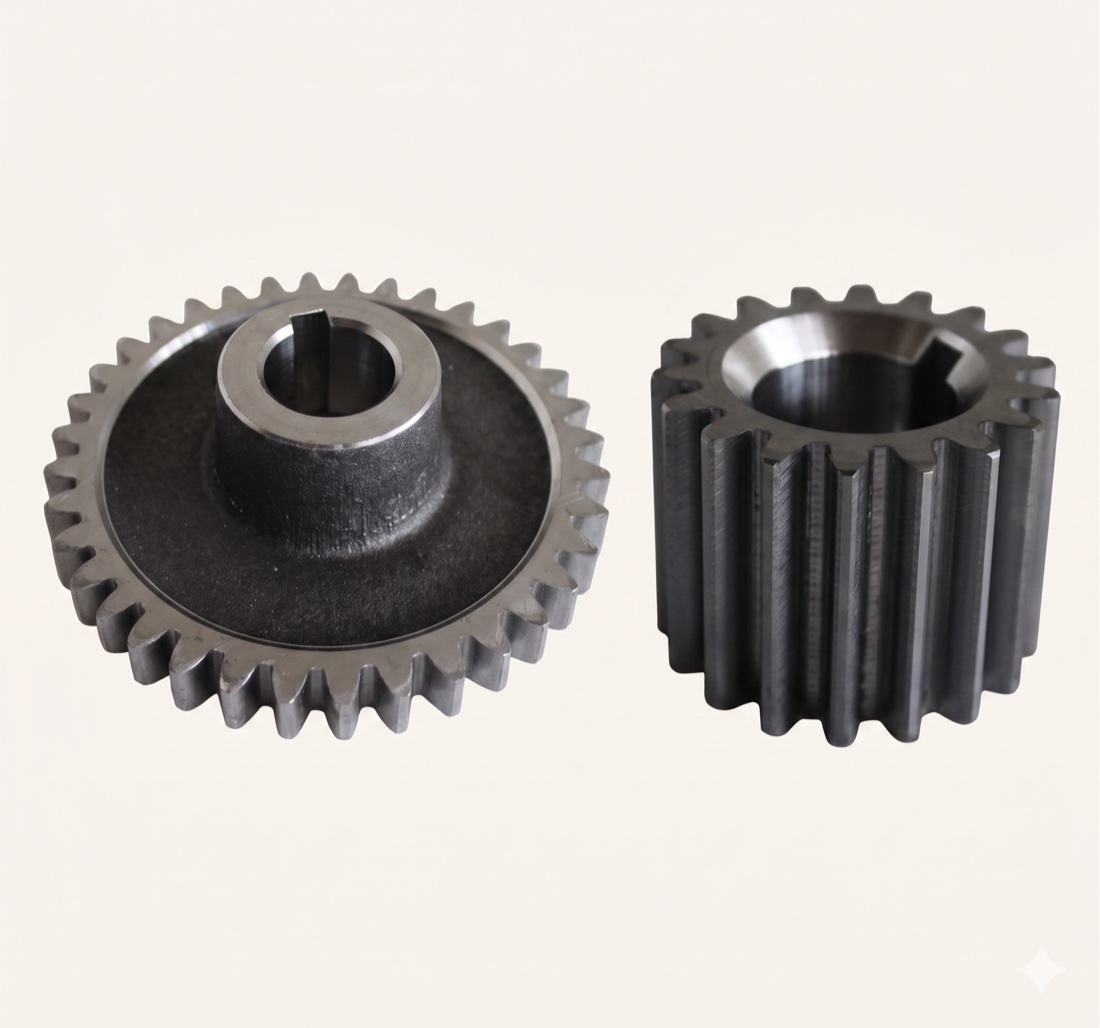 Spur gears manufactured by CVM Precision Products.