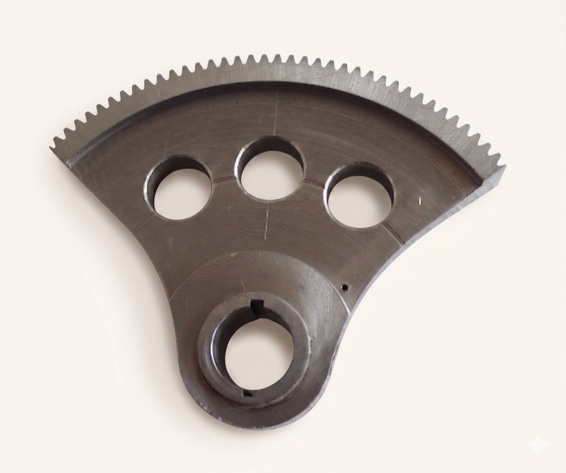 Sector gears manufactured by CVM Precision Products.