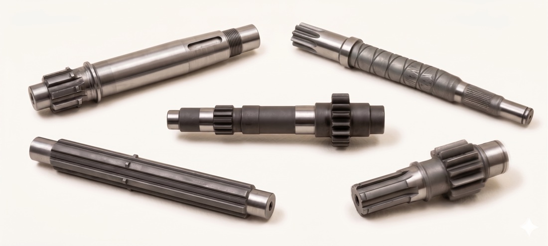 Shafts manufactured by CVM Precision Products.